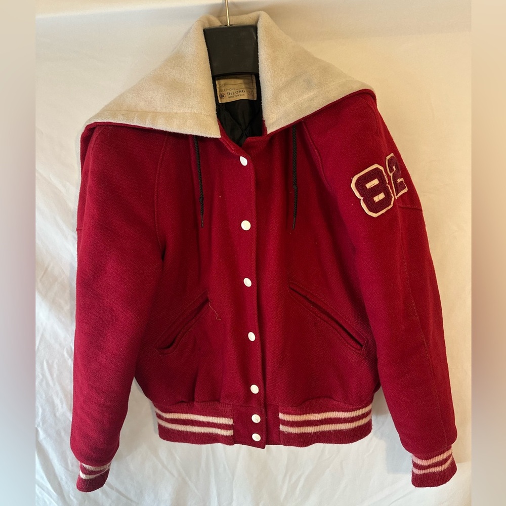 Vintage 1980’s DeLong Letterman Cheerleading Jacket